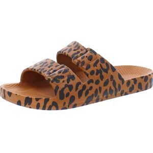 Freedom Moses Leopard Print Slide Sandals